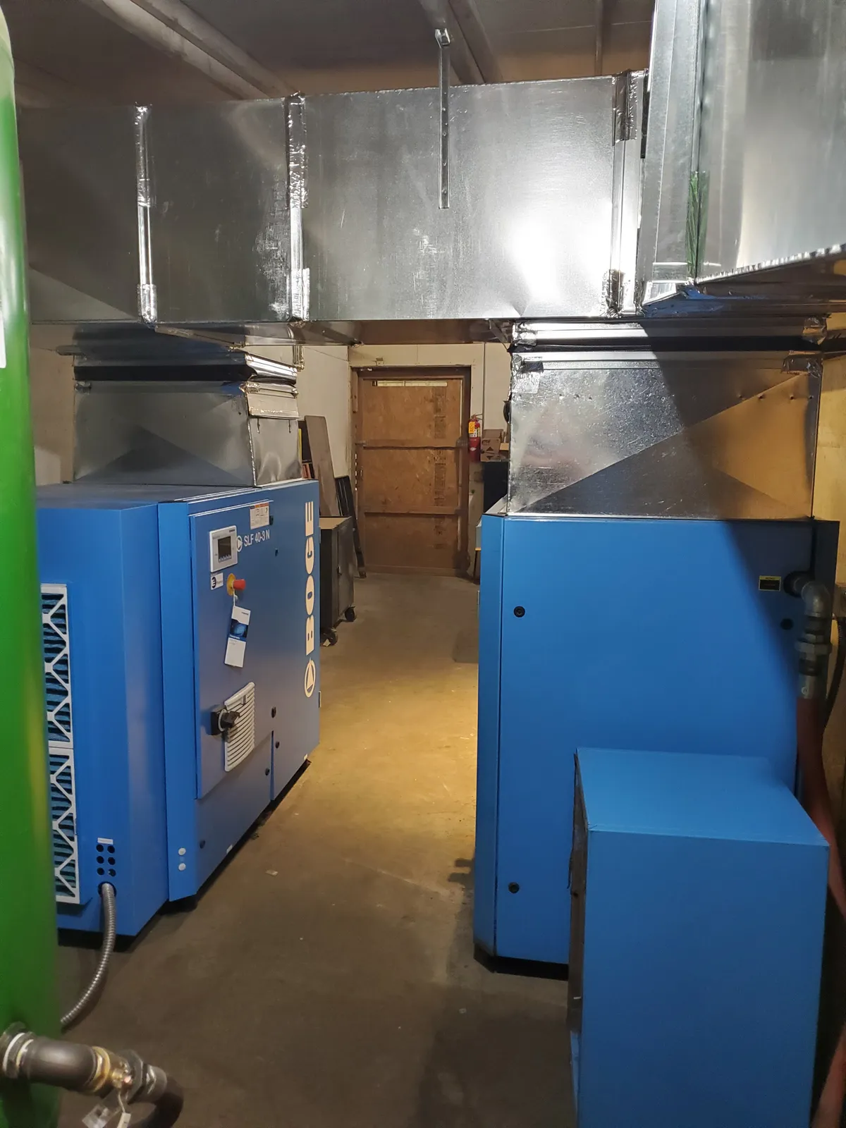 BOGE SLF40-3N Rotary Screw installed at Lumber & Truss Manufacturer