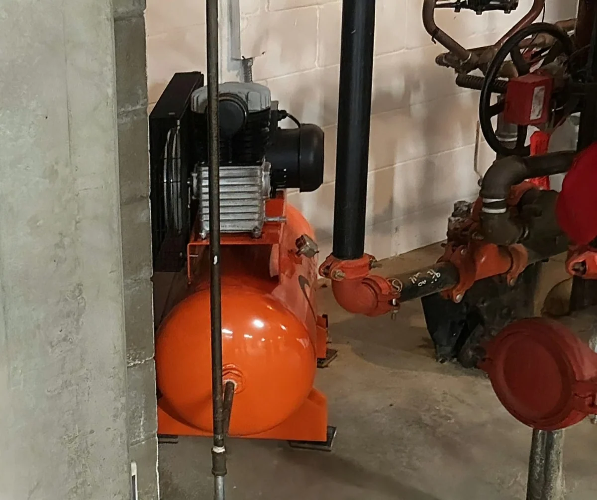 C-Aire S900 Fire Protection Compressor installed at Church Fire Protection System in Medina, MN
