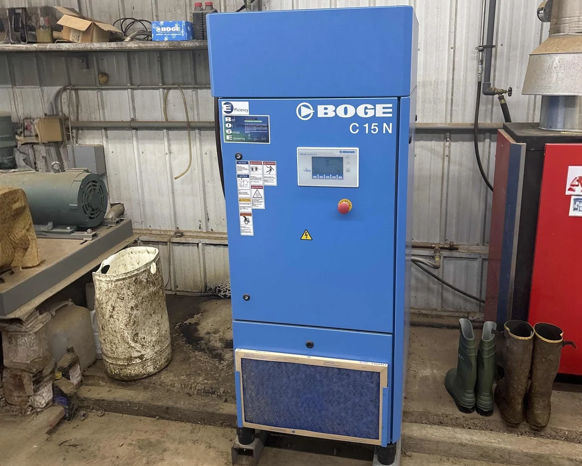 BOGE C15N Rotary Screw Compressor installed at Farm Operation in Princeton, MN